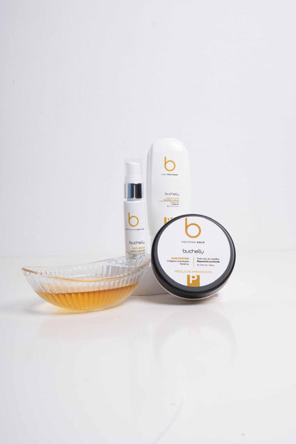 Kit Capilar 3 pasos Reparación Total | Hidratación, control de frizz y puntas selladas con Keratina + Aloe Vera
