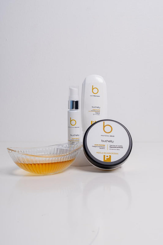 Kit Capilar 3 pasos Reparación Total | Hidratación, control de frizz y puntas selladas con Keratina + Aloe Vera