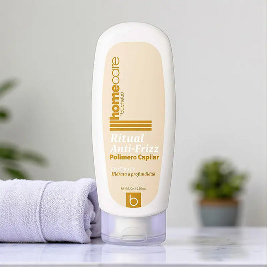 Polimer Capilar | Crema Anti-Frizz Sin Enjuague | Control inmediato de frizz, volumen y grasa con Tecnología Plex
